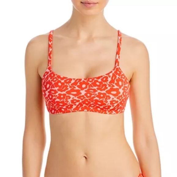 NWT Peixoto Karol Printed Scoop Neck Bikini Top Size Small - Picture 1 of 10